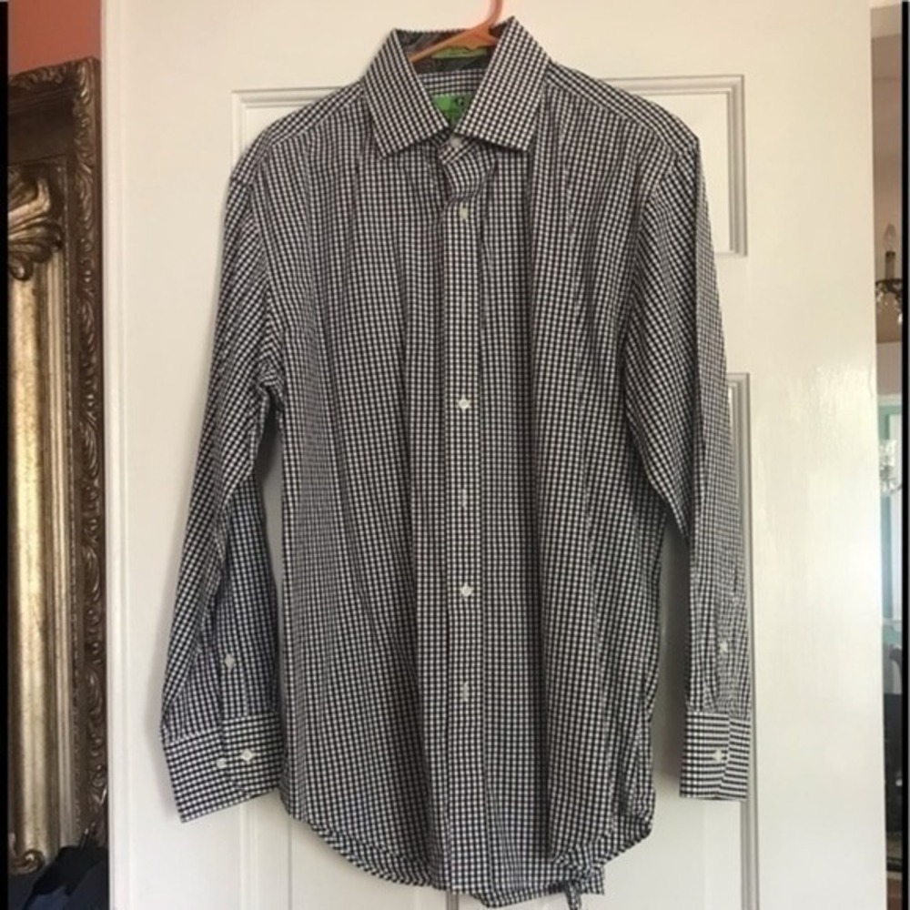 Bristol‎ & Bull Black White Shirt Size Large